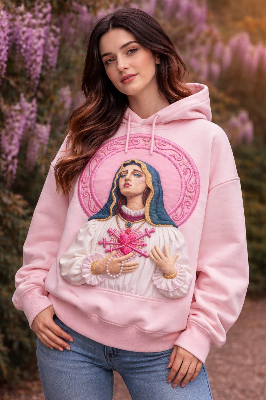 Women's Printed Hoodie - Unique Design - zuazun