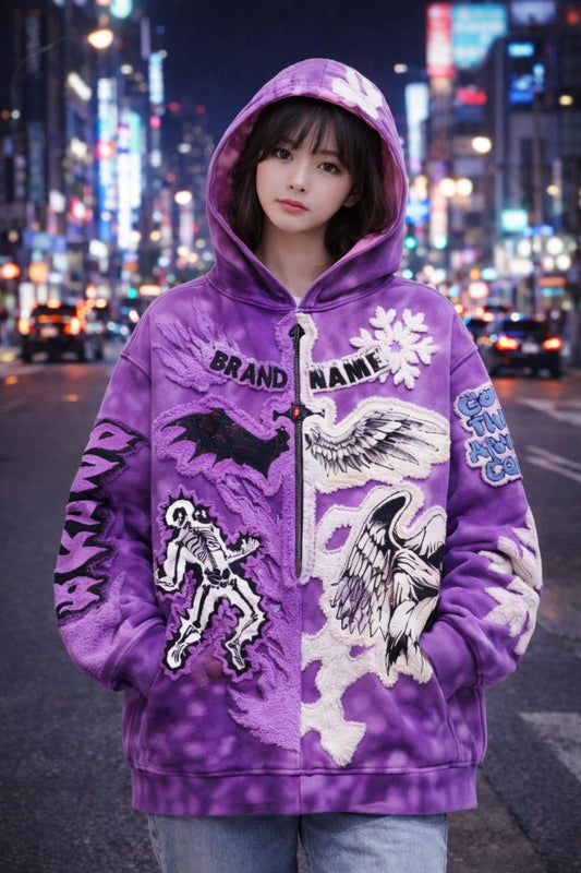 Casual Printed Hoodie - Unisex - ONE Colour man and woman - zuazun