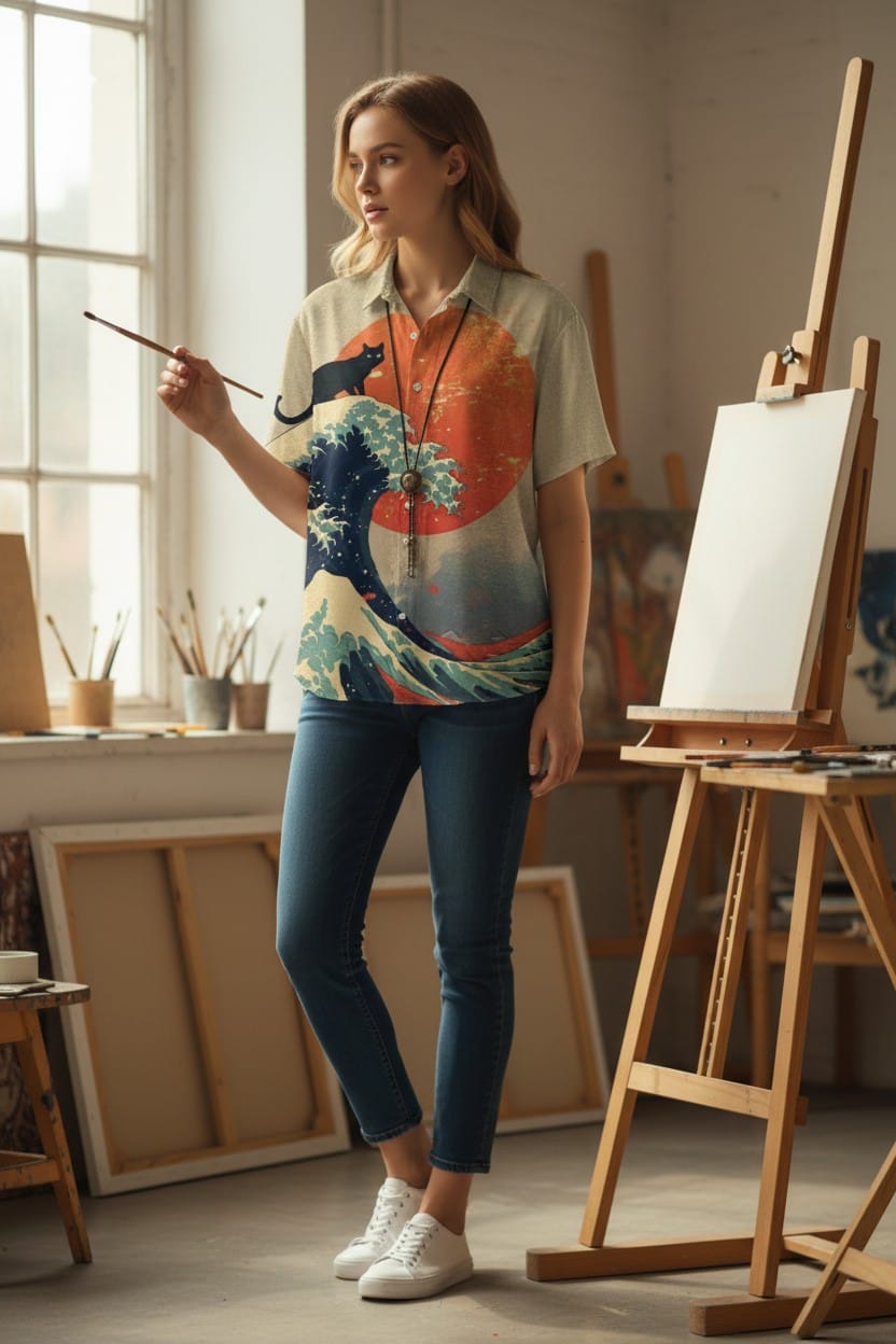 3D Printed Men's Fashion Tee - Short Sleeve - zuazun