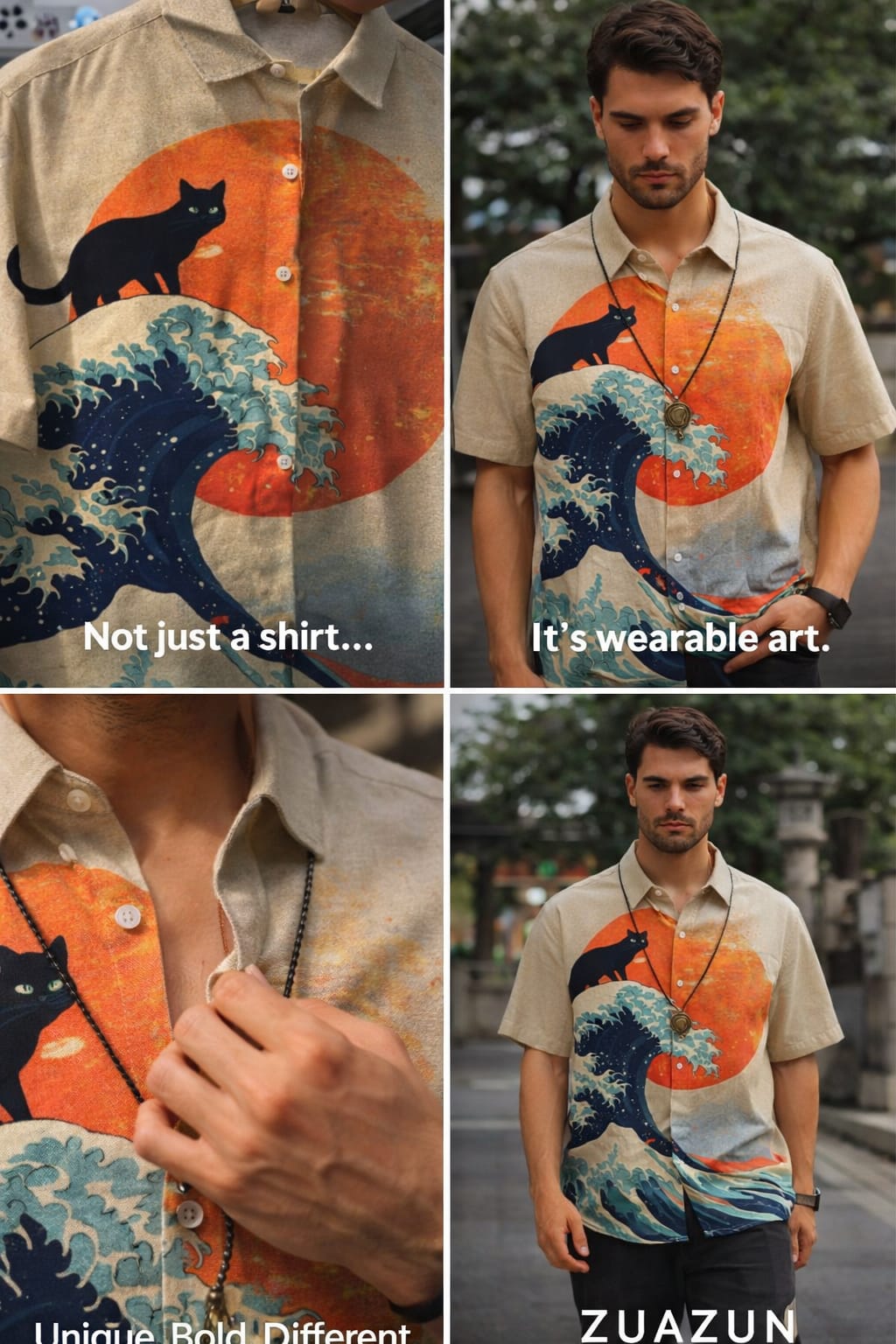 3D Printed Men's Fashion Tee - Short Sleeve - zuazun